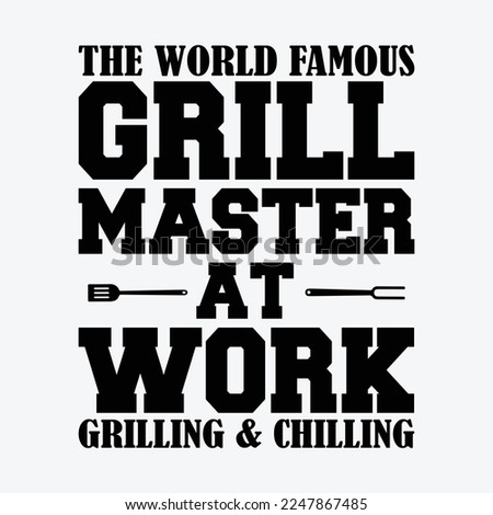Funny Grill Master BBQ Chef Smoked Meat Lover Gift Barbecue