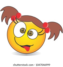 Funny Grin Isolated Emoji Vector