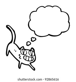 funny grinning cat cartoon