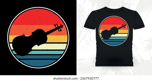 Funny Guitarist Guitar Player Musician Music Bass Retro Vintage Musician T-Shirt Design