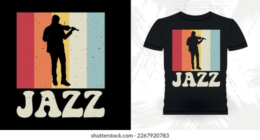 Funny Guitarist Guitar Player Musician Music Bass Retro Vintage Musician T-Shirt Design