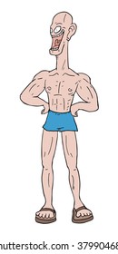 funny gym man
