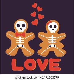 Funny Halloween art, vector Illustration