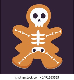 Funny Halloween art, vector Illustration