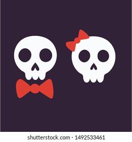 Funny Halloween art, vector Illustration