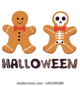 Funny Halloween  art, vector Illustration