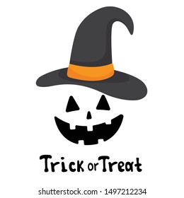 Funny halloween background, vector illustration
