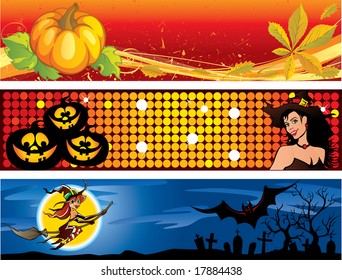 Funny Halloween banners