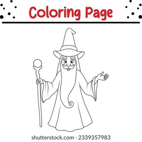 funny Halloween coloring page for kids