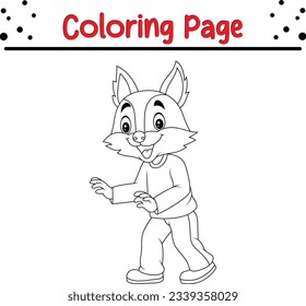 funny Halloween coloring page for kids