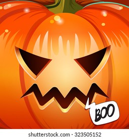 Funny Halloween greeting card. Vector illustration EPS 10