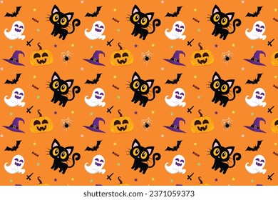 Funny Halloween Happy Halloween Background Design Halloween Patterns Design