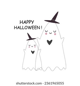 Funny Halloween Party Vector Card