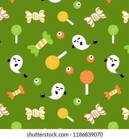 Funny halloween patterns with elements