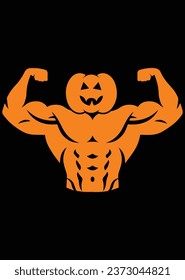 
Funny Halloween Pumpkin Fitness eps cut file for cutting machine