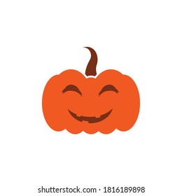 Funny halloween pumpkin holiday symbol.