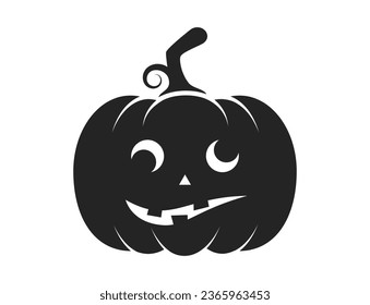 icono de calabaza de halloween divertido. símbolo de otoño para el diseño web. imagen vectorial aislada