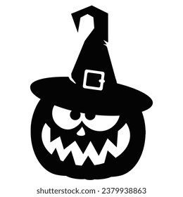 Graciosa ilustración del vector de calabaza de Halloween