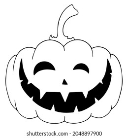 Halloween espeluznante ícono de garabato
