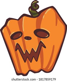 gráficos vectores de calabaza divertidos de halloween