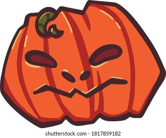 funny halloween pumpkin vector graphics
