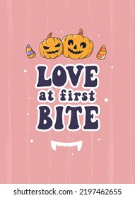 Funny Halloween quote decorated with doodles on pink background for posters, prints, cards, stickers, apparel decor, sublimation. EPS 10