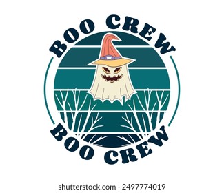  funny Halloween quote retro typography