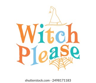 funny Halloween quote retro typography