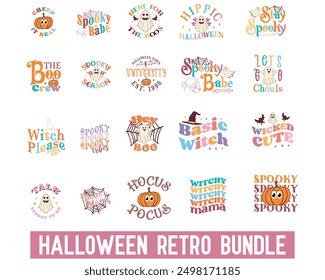 funny Halloween quote retro typography