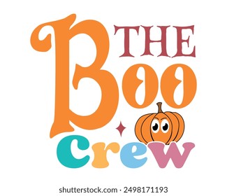 funny Halloween quote retro typography