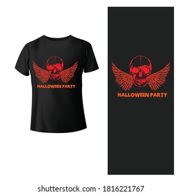 funny halloween T Shirt and logo illustration