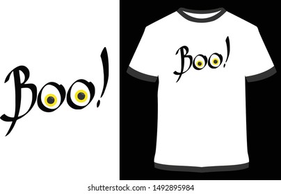 Funny Halloween T-shirt BOO - shirts । are you riding - vector design illustration, it can use for label, logo, sign, sticker or printing for the t-shirt.