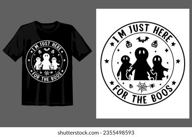 Funny halloween tshirt design vector graphic, halloween svg, happy halloween vector, pumpkin, witch, spooky, ghost, funny halloween t-shirt quotes, Cut File Cricut, Silhouette