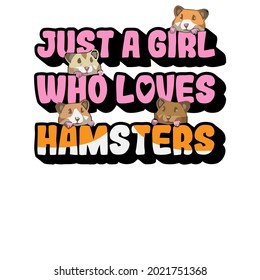 funny hamster lover rodent pet owner gift wo 2 design vector illustration for use in design and print wall art poster canvas