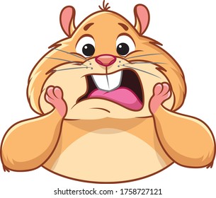 Funny Hamster sticker emotions set