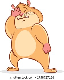 Funny Hamster sticker emotions set