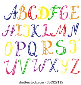Funny Hand Drawn Condensed Comic Cartoon Font color