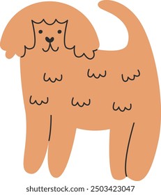 Lustige handgezeichnete Hund Vektorgrafik