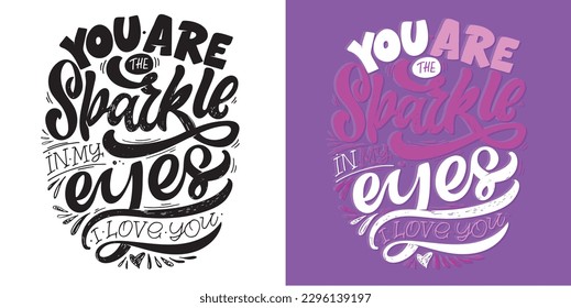 Funny hand drawn doodle lettering postcard. tee print, mug print, t-shirt design.
