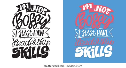 Funny hand drawn doodle lettering postcard, t-shirt design, tee design, mug print.