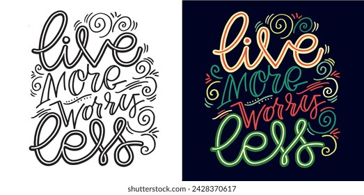 Funny hand drawn doodle lettering postcard, t-shirt design, art print. 100% vector file.