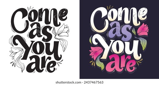 Funny hand drawn doodle lettering postcard quote. T-shirt design, mug pring, 100% vector image.