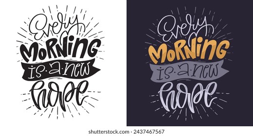 Funny hand drawn doodle lettering postcard quote. T-shirt design, mug pring, 100% vector image.