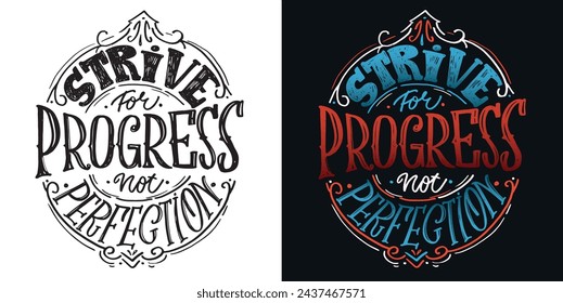 Divertido dibujado a mano doodle letras cita de postal. Diseño de camiseta, mug pring, imagen 100% vectorial.