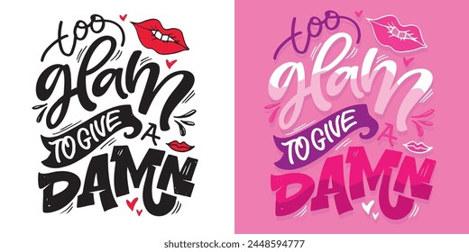 Funny hand drawn doodle lettering postcard quote. T-shirt design, clothes print, mug print. Lettering art. svg