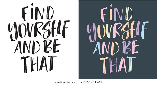 Funny hand drawn doodle lettering quote. Lettering pring for t-shirt, mug, shopper, clothes. Hand drawn 100% vector image