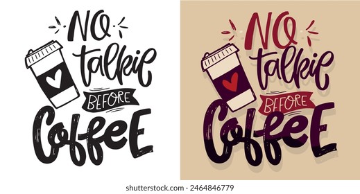 Funny hand drawn doodle lettering quote. Lettering pring for t-shirt, mug, shopper, clothes
100% vector image hand drawn