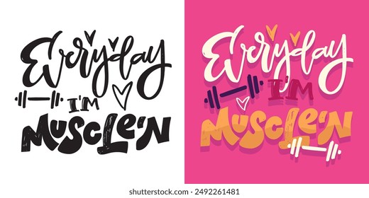 Funny hand drawn doodle lettering quote. Lettering for t-shirt design, mug print, bag print, clothes fashion. 100% hand drawn vector image.