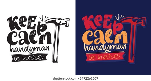 Funny hand drawn doodle lettering quote. Lettering for t-shirt design, mug print, bag print, clothes fashion. 100% hand drawn vector image.