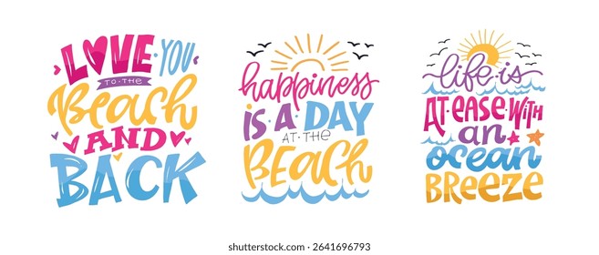 Funny hand drawn doodle lettering quote about summer time. Lettering for t-shirt design, mug print, bag print, clothes fashion. 100% hand drawn vector image. Summer vibes.
